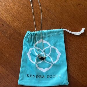 Kendra Scott black and gold necklace